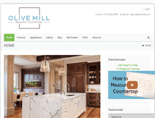 Tablet Screenshot of olivemill.com